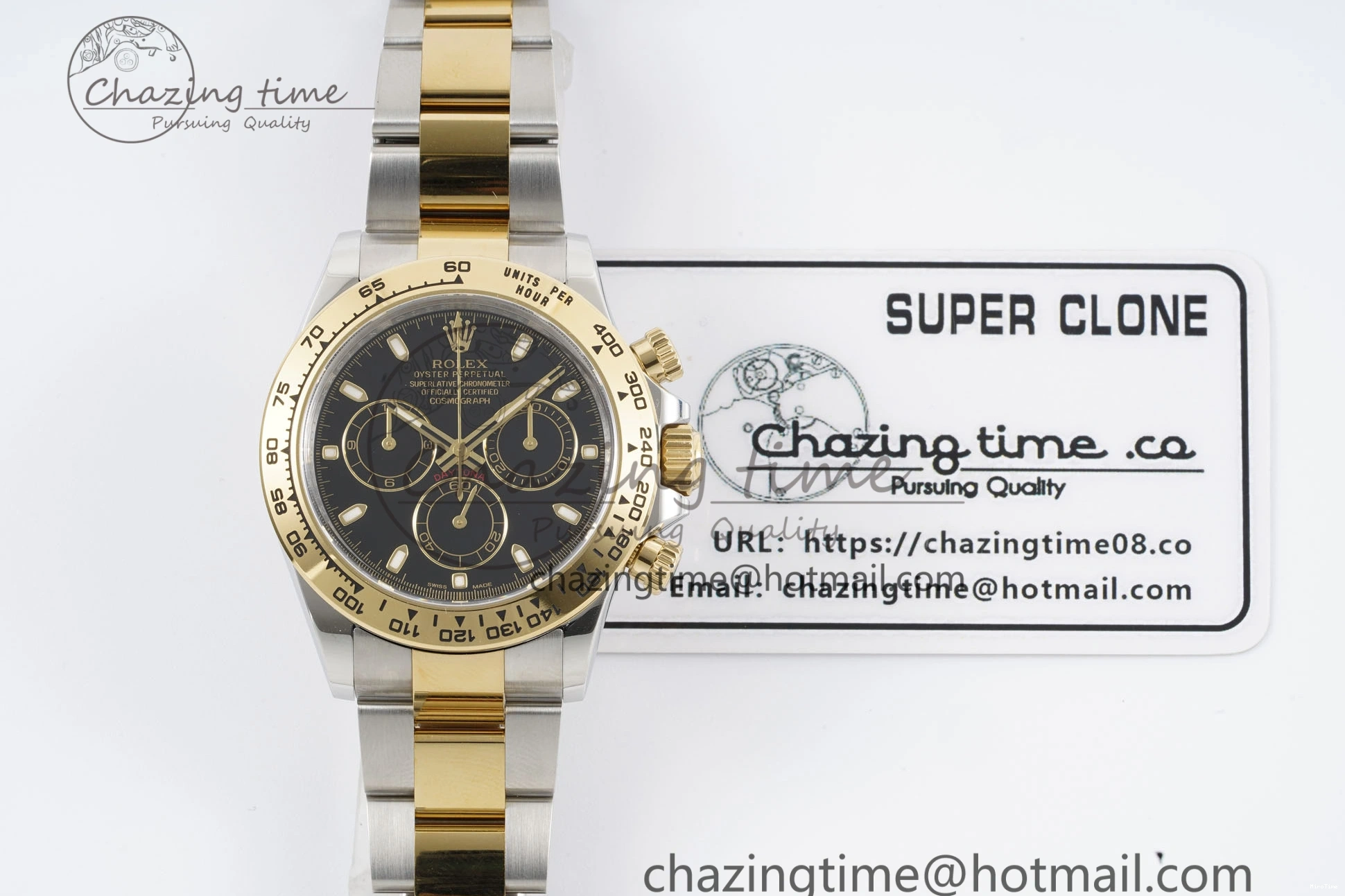 MiroTime 0502 Daytona 116503 Clean 1:1 Best Edition Black Dial on SS YG Bracelet SA4130 V SmartChoice 2084